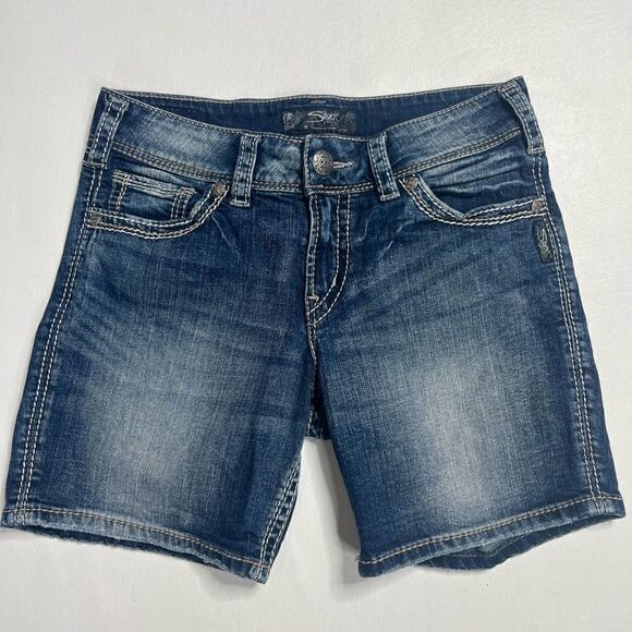 Silver | Women’s Suki Surplus Denim Shorts - Picture 1 of 5